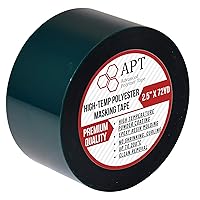 Vista 13 de APT Cinta de poliéster con adhesivo de silicona, alta temperatura, 3.5 mil de grosor, recubrimiento en polvo, recubrimiento electrónico