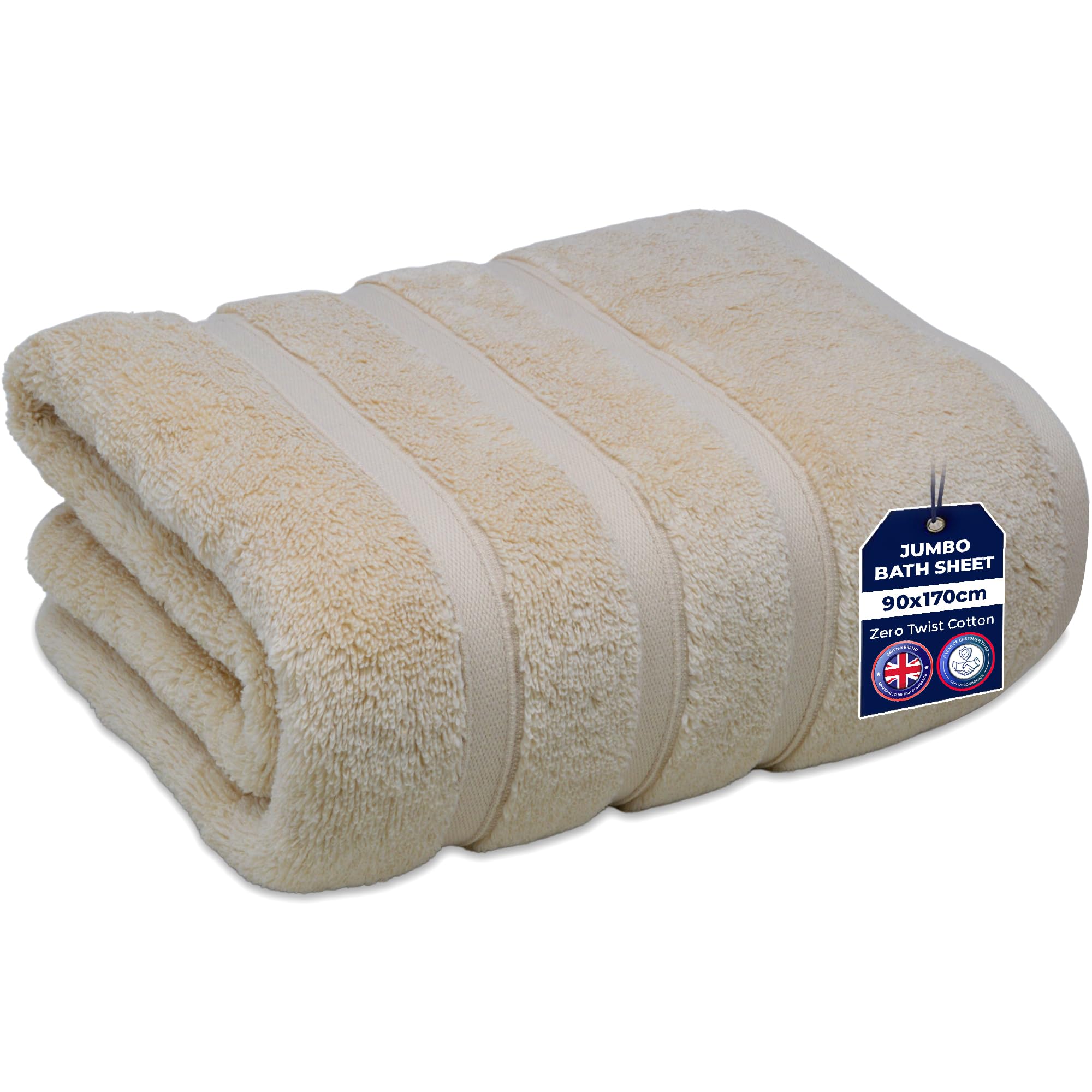 Towelogy Jumbo Bath Sheet 90x170cm 100% Egyptian Cotton Zero Twist Fast Drying Hotel Quality XL Bath Towels | Oeko-Tex Certified (1, Coffee Brown)