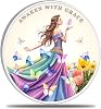 Artsy Grace Women Sobriety Coin - Recovery Token, Motivational Sobriety Gift for Women, AA Medallion Alternative, Inspirational Pocket Keepsake
