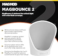 Vista 2 de MagMod MagBounce 2 y MagGrip 2, paquete de difusor de flash Speedlight para cámara, juego de iluminación modular para cámara