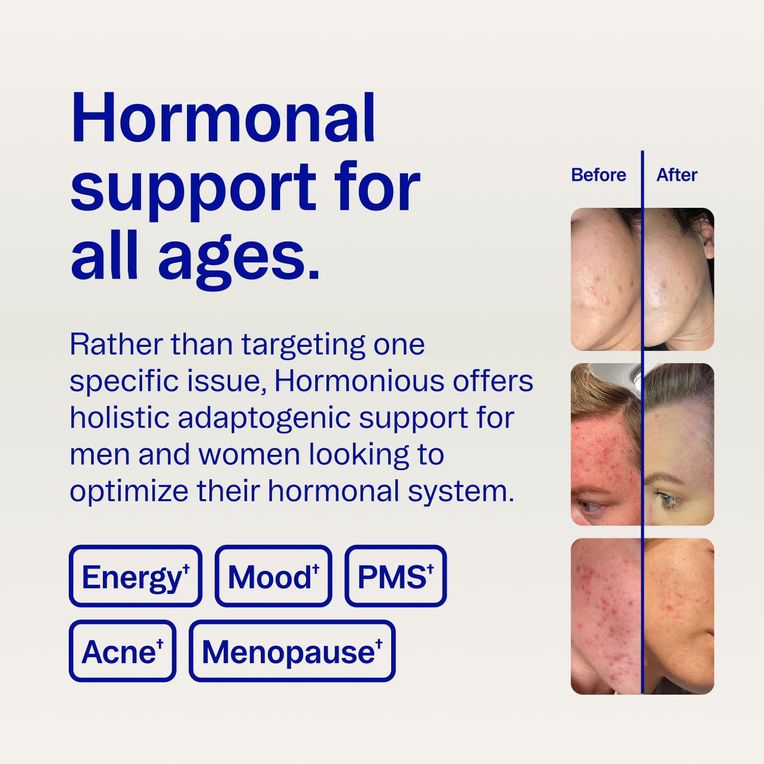 Ora Organic Natural Hormone Balance Supplement & Hormonal Acne Relief for Women - Support Skin, Mood, Energy, PMS & Menopause - Ashwagandha, Maca, Burdock Root, Cordyceps & VIT C - 90 Capsules — Amazon image 6