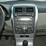 NmleINEC Car Center Dash A/C Outlet Air Vent Panel with Trim Strip Compatible for Toyota Corolla 2009 2010 2011 2012 2013 55670-02160