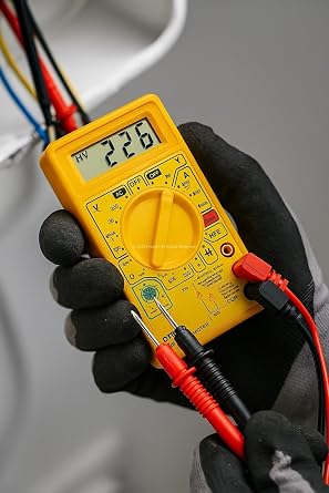 Busstier Dijital Multimetre DT-830D, Otomatik Kapanmalı, LCD Ekranlı, Akım Voltaj Direnç Ölçer, Kapasitör Test, Diyot Transistör NCV Özellikli, Elektrikçi El Test Cihazı, Taşınabilir Kompakt