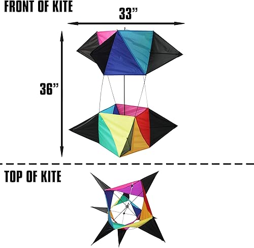 Vista 20 de WindNSun Cometas y caja de cometas 3D Revolution de gran