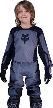 Fox Racing Youth 180 Motocross Dirt Bike Jersey, Black, Large