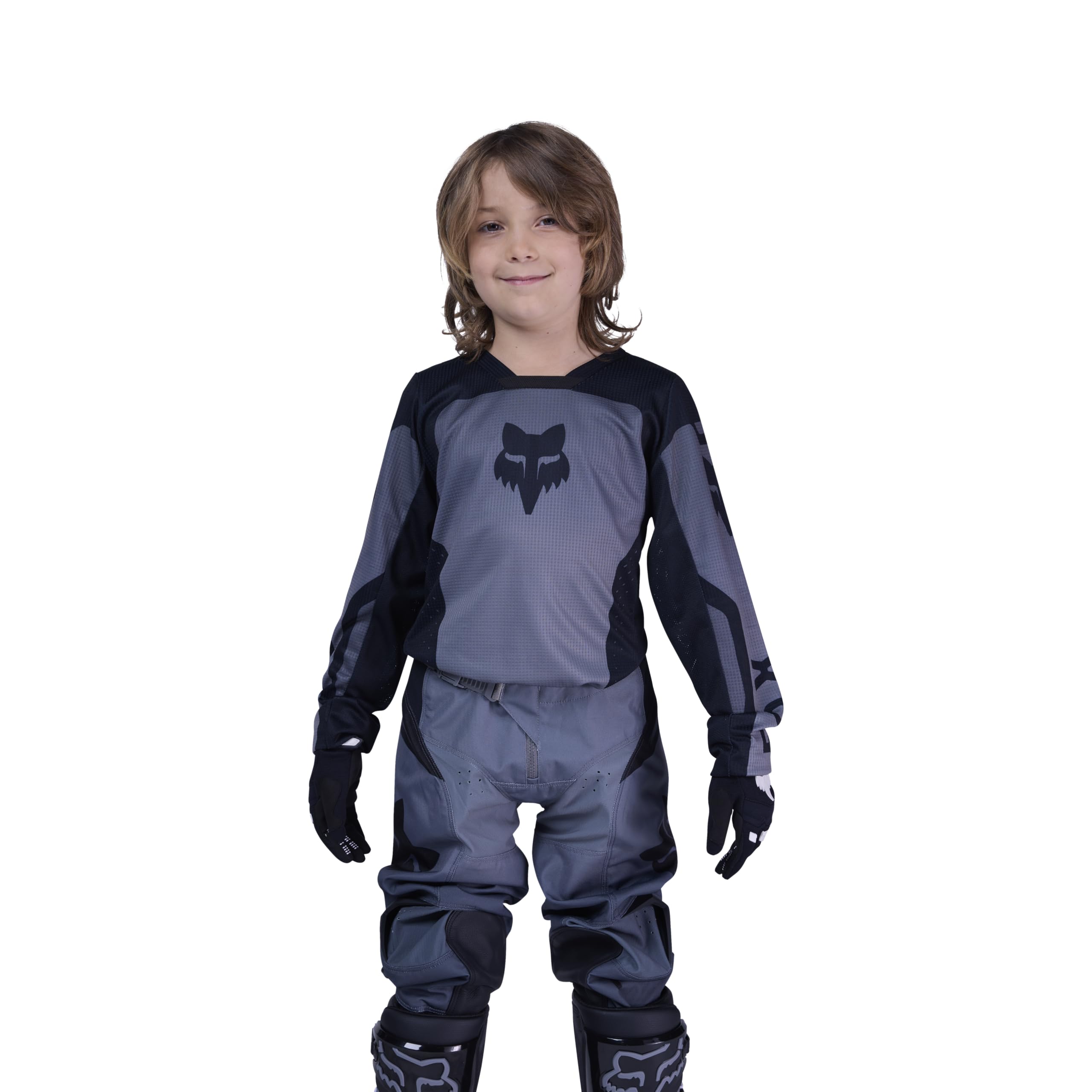 Fox Racing Youth 180 Shield Motocross Dirt Bike Jersey, Black, Medium