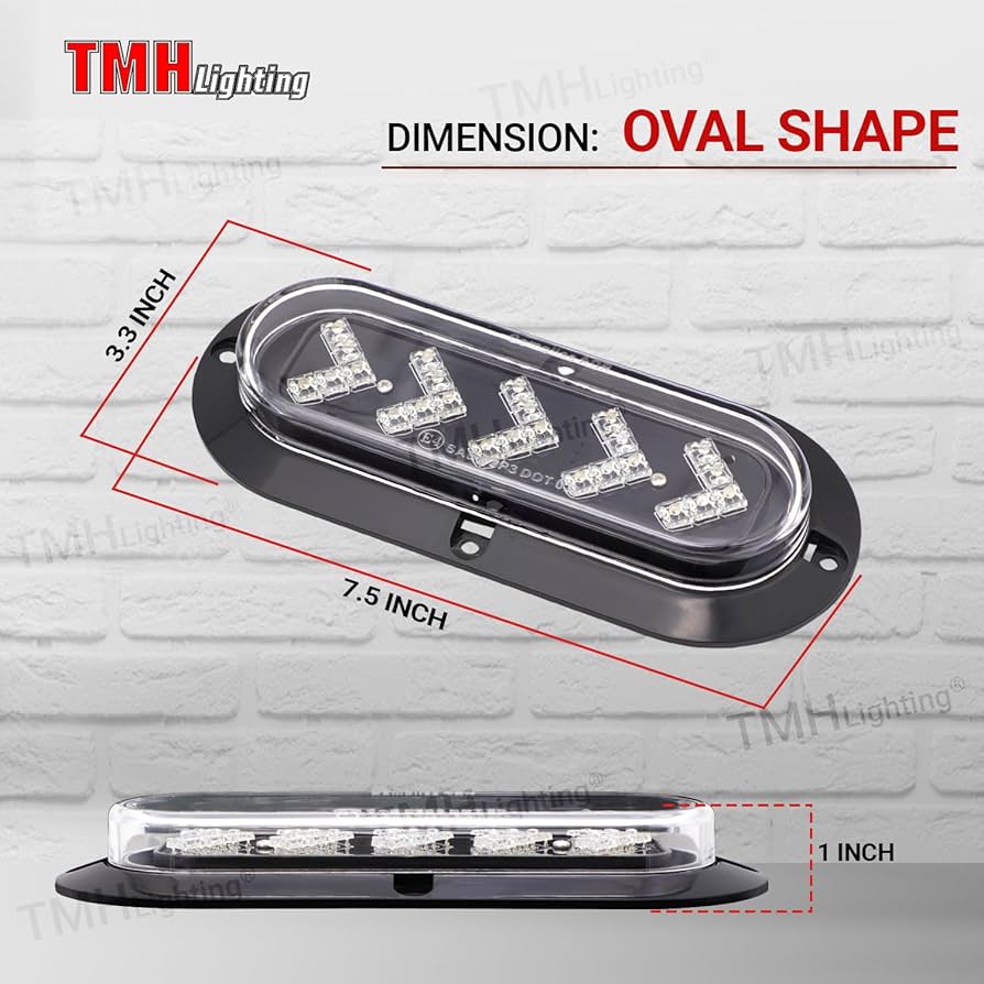Amazon.com: TMH (Pack of 2 6 Inch ARROW 25 LED Surface Mount