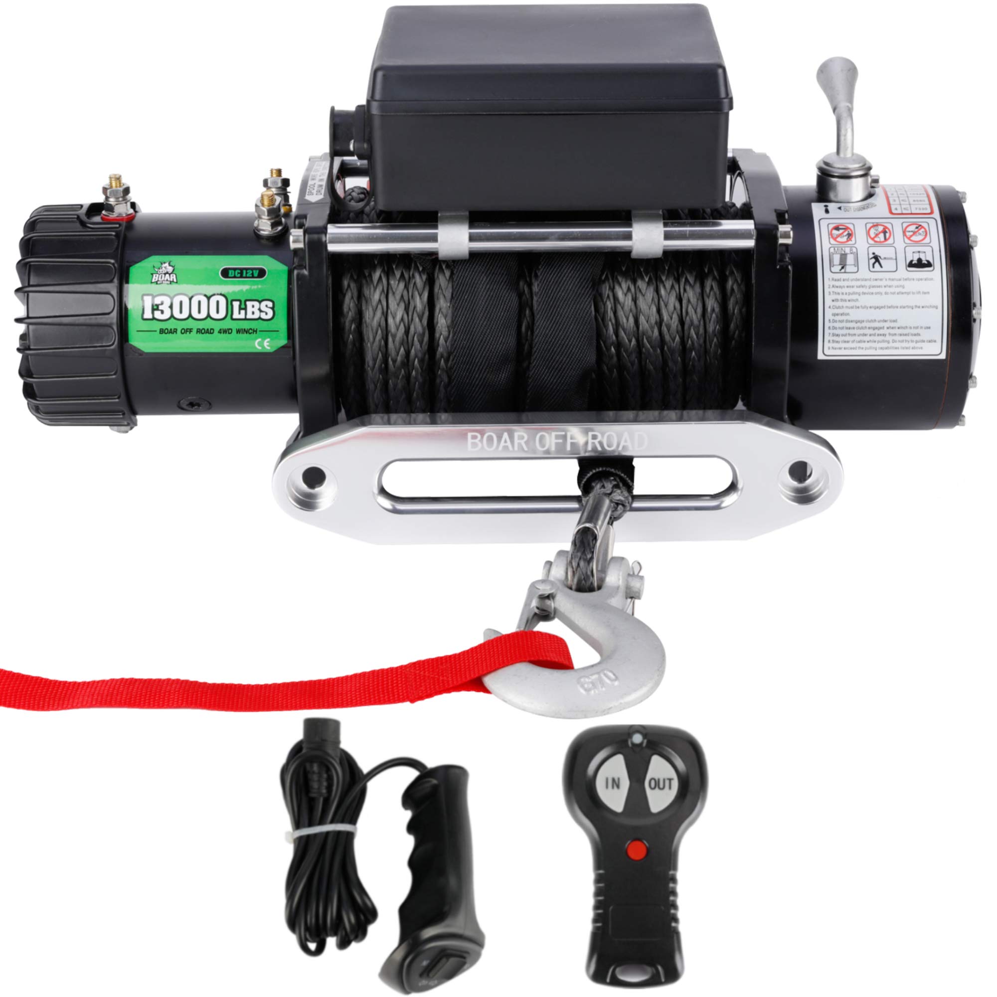 Automotive Towing Products & Winches XBULL 12V Waterproof Synthetic