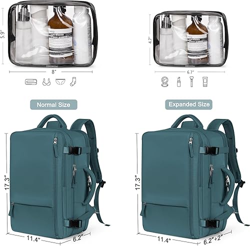 Miniatura 3 de Hanples Mochila de viaje, mochila para laptop, mochila de mano para escuela y senderismo, Azul eléctrico, Mochilas de viaje