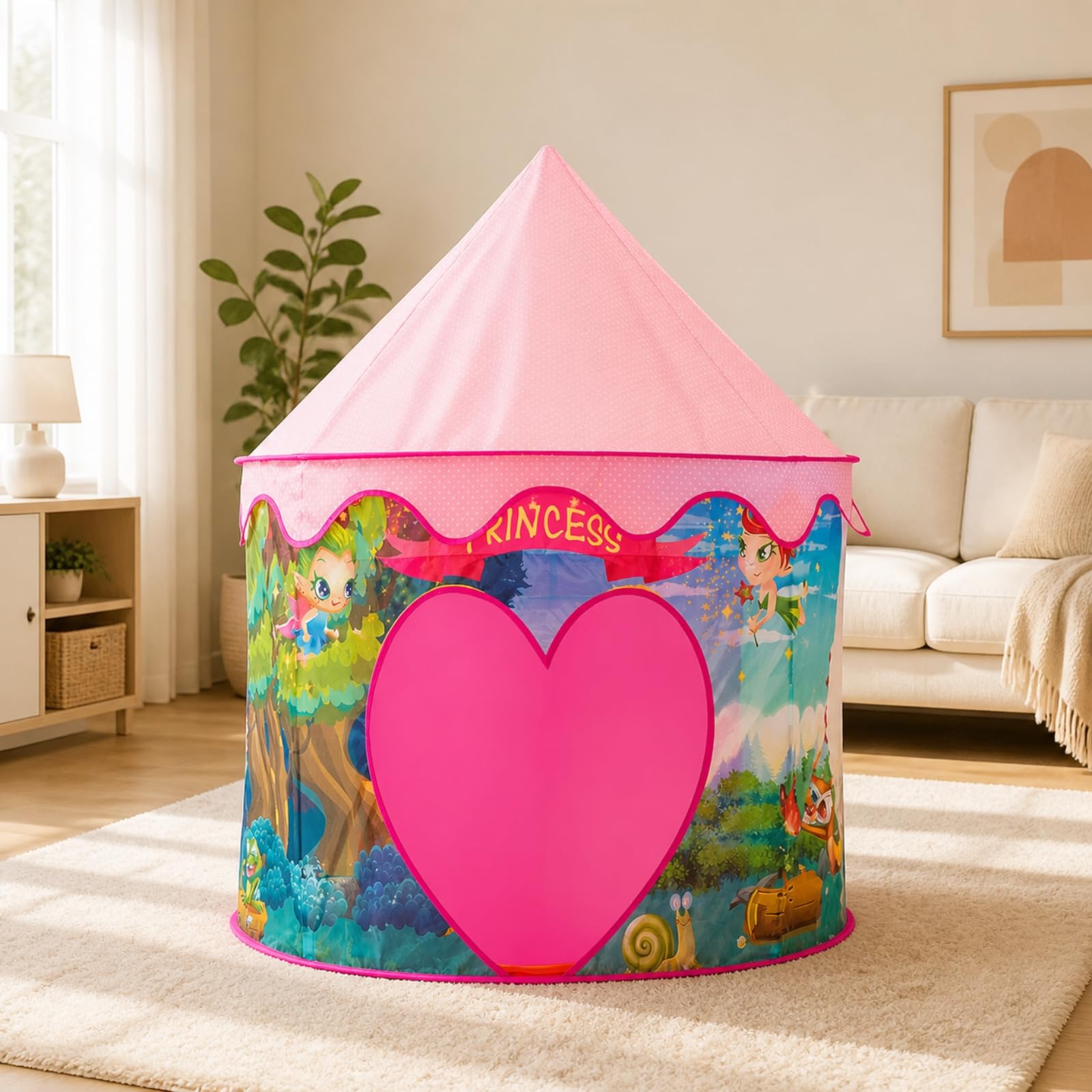 da Gioco a Forma di delle Principesse Ideale Regalo da Gioco Forma di Cuore Arrotolabile per Giochi