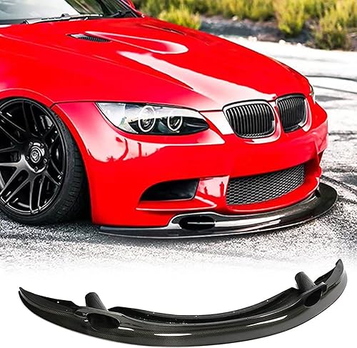 MCARCAR KIT Borde delantero de fibra de carbono para BMW Serie 3 M3 E90 E92 E93 2-Door 4-Door 2008-2013 parachoques delantero Lip Chin Spoiler