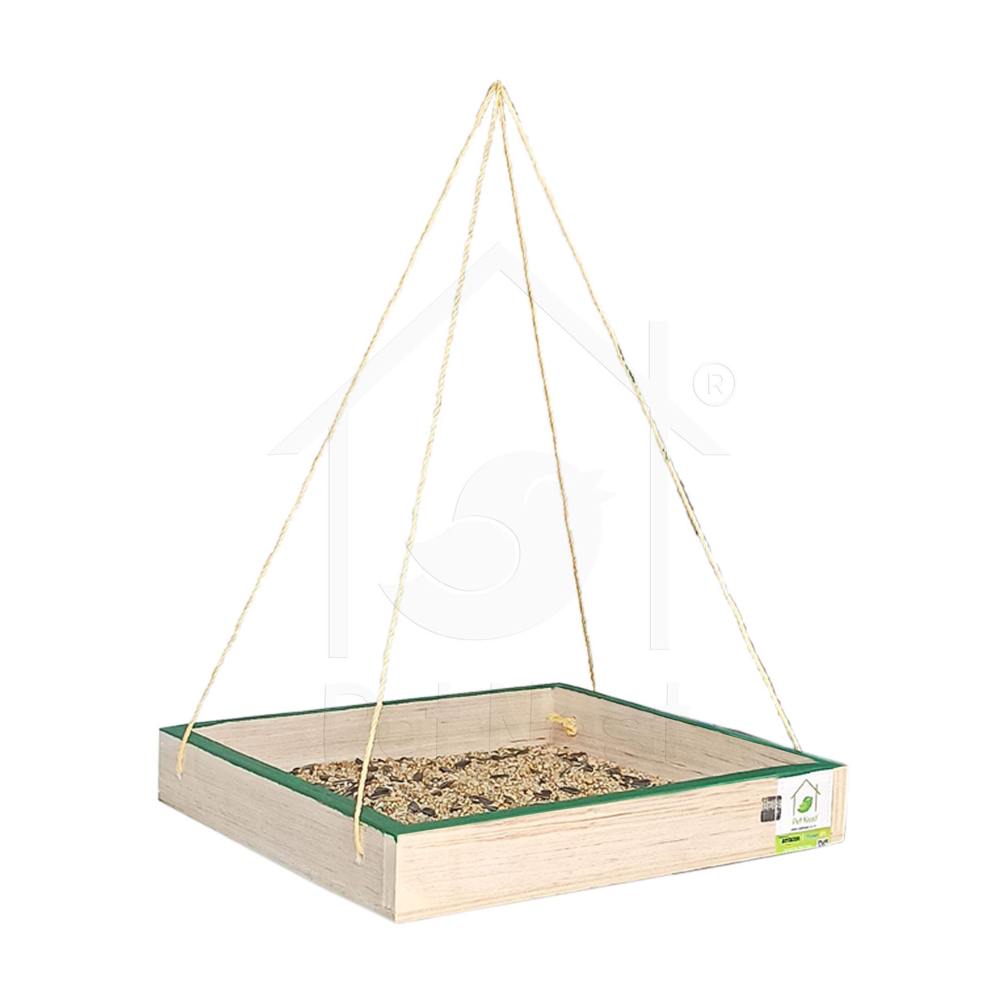 PetNest Wild Hanging Bird Feeding Tray 9 inch Birds Gift idea for Outside, Patio, Backyard, with Free Hanging- Sparrow, Dove,Parrots etc (B089GXLD1P) Amazon Price History, Amazon Price Tracker