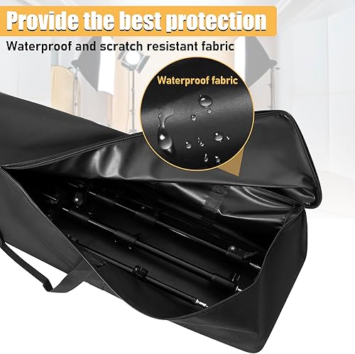 Vista 16 de Bolsa de trípode multifuncional de 32 x 7 x 7 pulgadas / 31.9 x 7.1 x 7.1 in resistente trípode con asa para luces, altavoces, cámaras, plumas