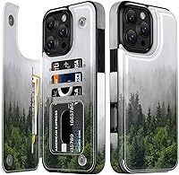 Vista 362 de LETO para iPhone 15 Pro Funda tipo cartera - Tapa tipo folio con patada - Diseños de moda - Tarjetero - Funda protectora para mujeres y niñas - 6.1