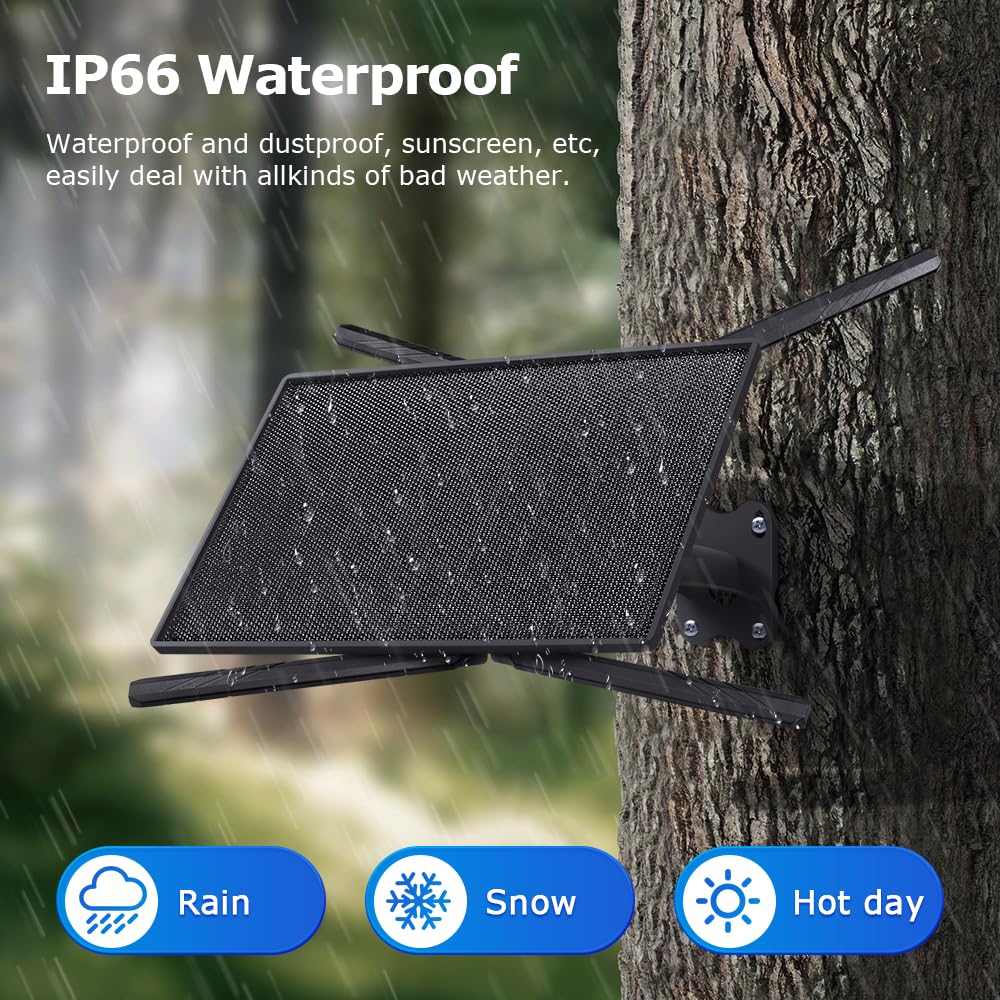 SHIWOJIA 20W Router 4G LTE Solare, Estensore WiFi Esterno, Ripetitore di Segnale con SIM, Portata WiFi 50M, IP66 Impermeabile, Autonomia Prolungata 24/7, Batteria da 20100mAh