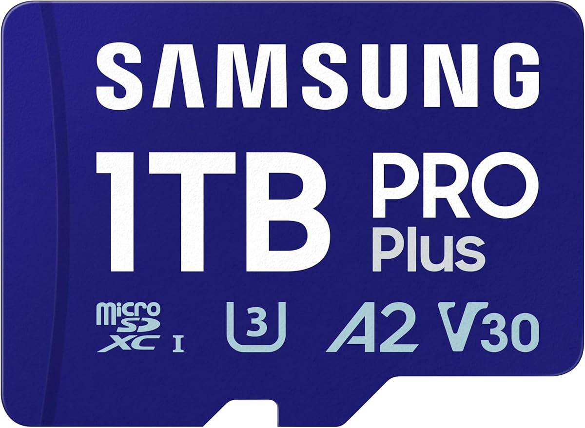 Samsung MicroSDXC, PRO Plus MB-MD1T0SA/EU Memory Card, 1 TB, Read Speed up to 180MB/s