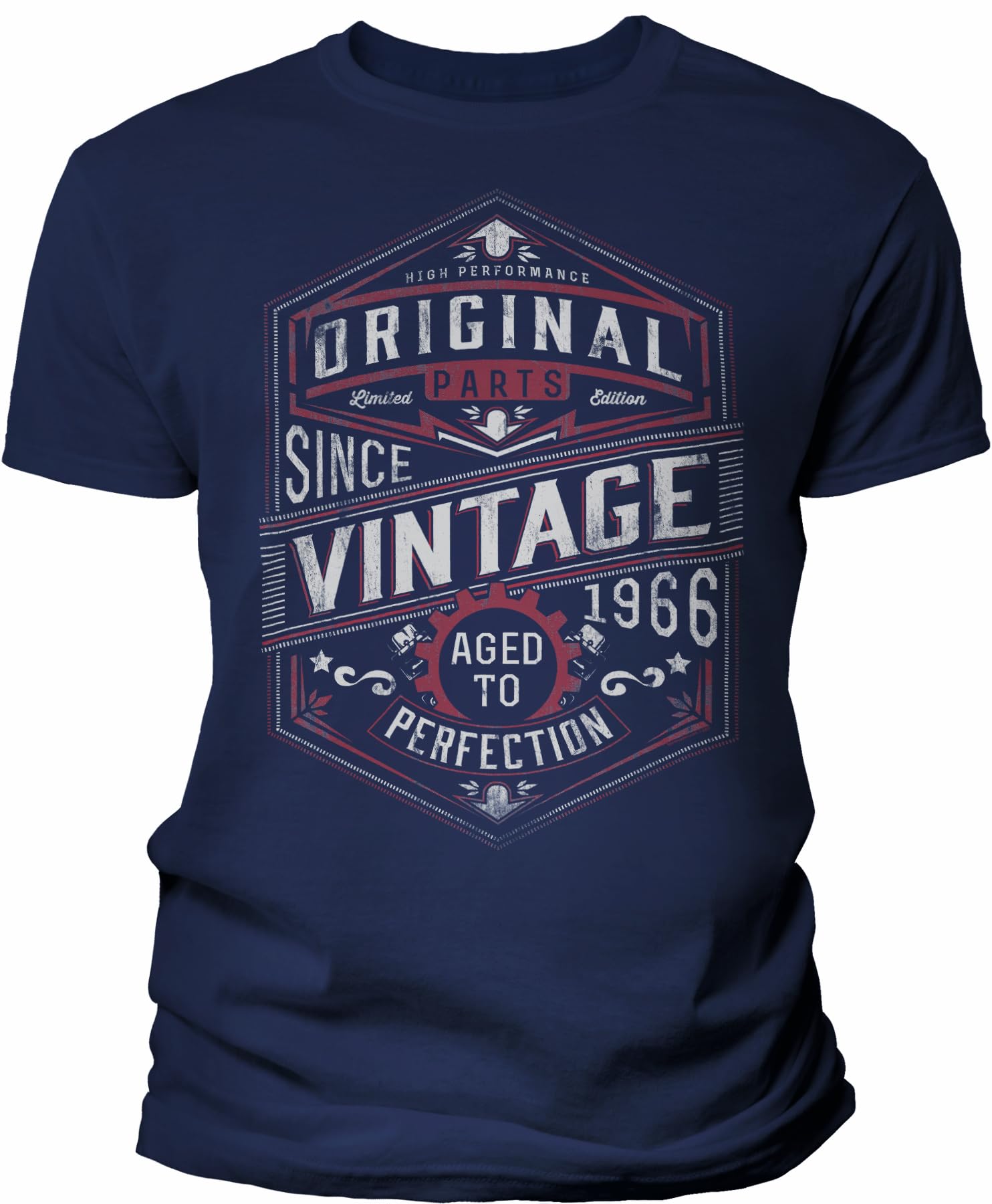 60th Birthday Gift for Men - Vintage 1966 Aged to Perfection - Gear - 60th Birthday Shirt
