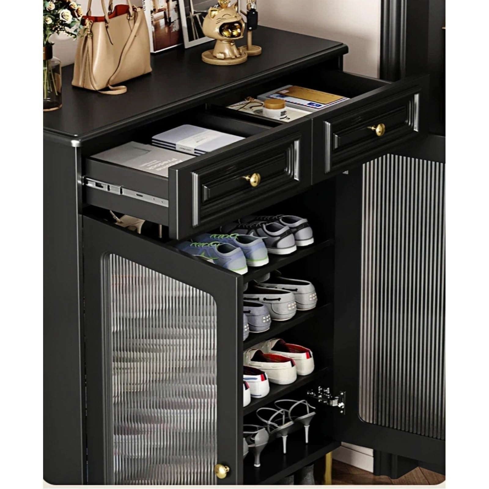 Scarpiera autoportante Scarpiera Porta di casa Scaffale d'ingresso Console di stoccaggio for Ingresso(M)
