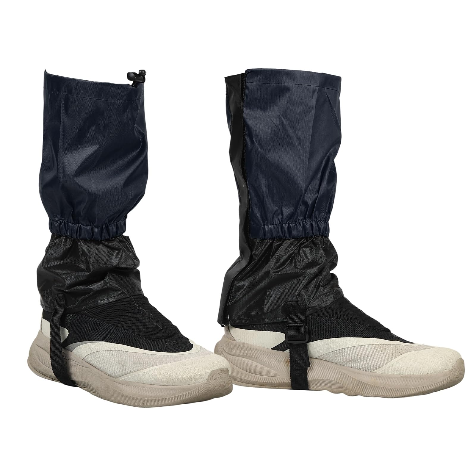 YELARXI Leg Gaiters, Snow Gaiters for Hiking Waterproof Adjustable Lightweight Snow Boot Guards with Foot Strap -Fitting for (Snowshoeing/Hiking/Hunting/Climbing), 12" & Navy Blue — image 1