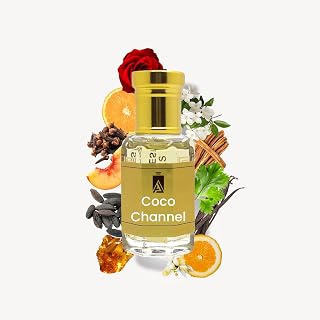 Ali Perfumes Coco Channel Attar for Women | Mandarin, Peach, Rose, Jasmine & Vanilla Fragrance | Floral, Oriental & Long L... Price In India