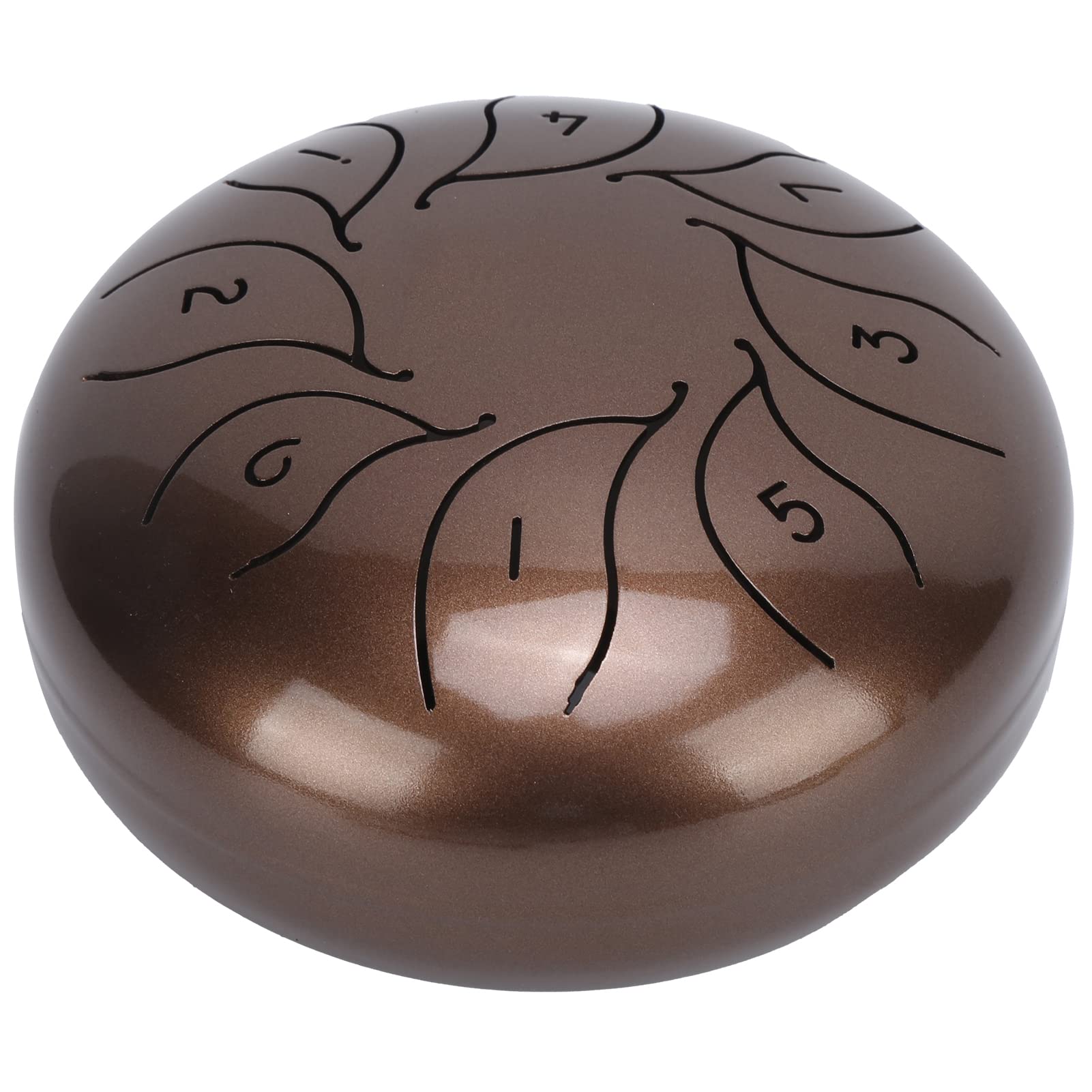 Zestaw Bębnów Językowych Handpan 5,5 Cala Zestaw Instrumentów Perkusyjnych Mallet Lekki dla Wygodnego Przenoszenia Imprezy Domowej (Brązowy)