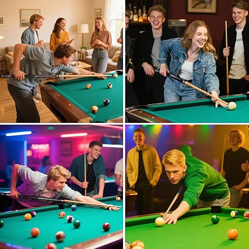 Miniatura 8 de Kmise Pool Cue Stick Set, Canadian Maple 58 Inch 18 19 20 21oz 13mm Tips, New Upgraded Irish Linen Wire Grip Billiard Table Cues Sticks, 4 Colors 4