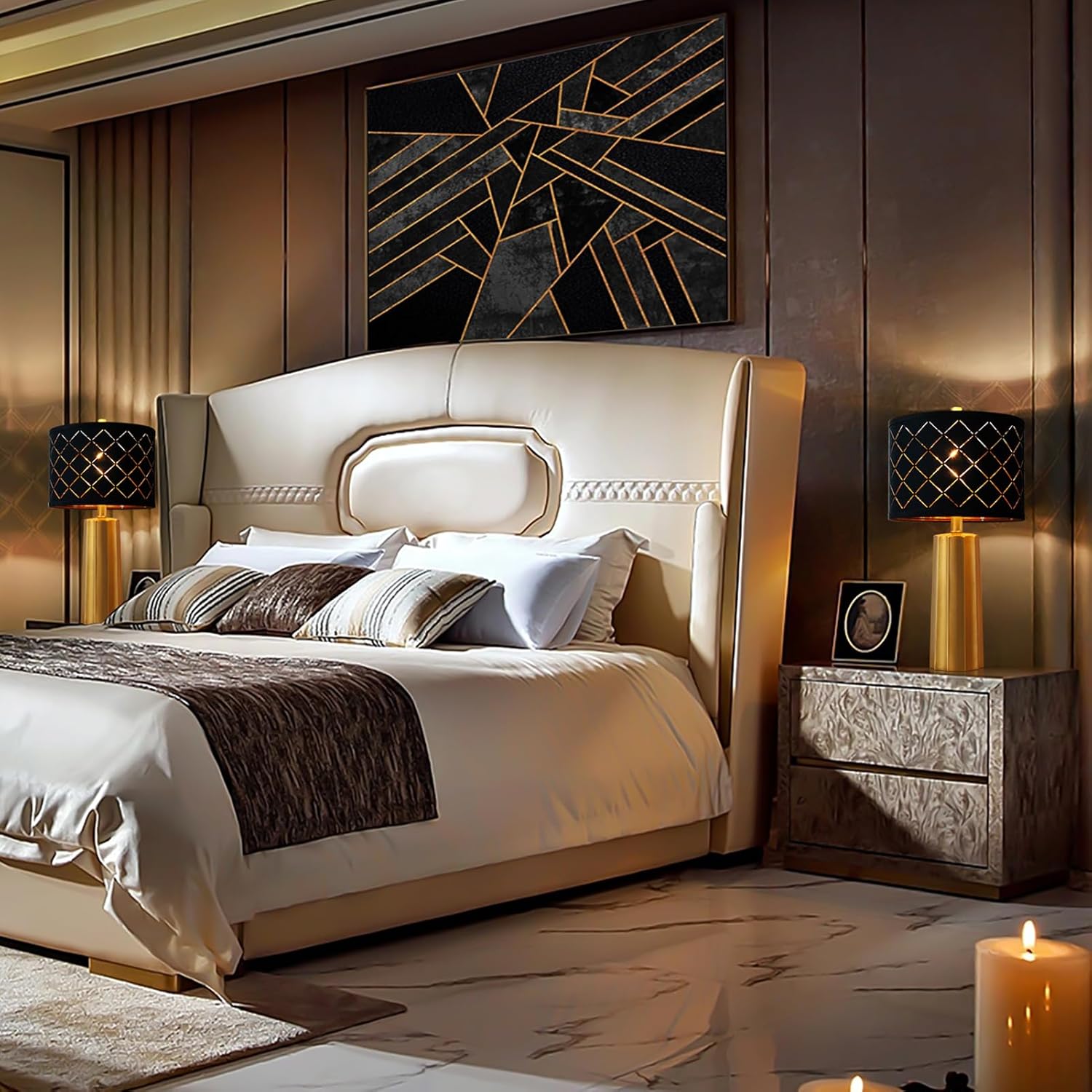 Illuminate Your Space: RORIANO Modern Gold Table Lamps Review