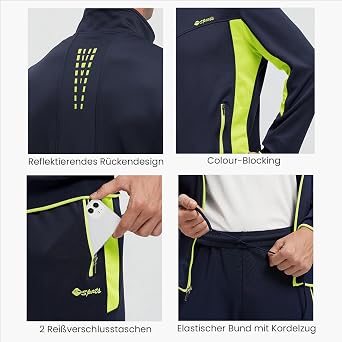 Rdruko Jogginganzug Herren Set Trainingsanzug Sportanzug Langarm Freizeitanzug Männer Tracksuit für Fußball Gym