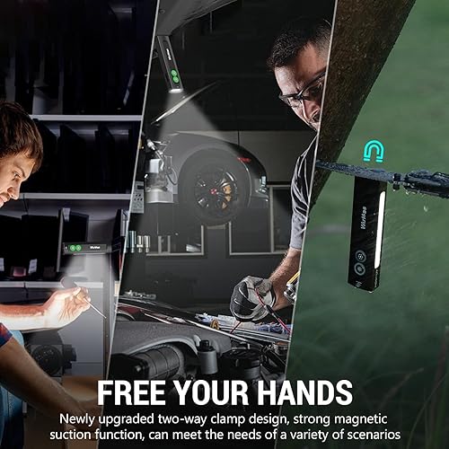 Miniatura 9 de Wurkkos HD01 Linterna UV, linterna EDC recargable, linterna LED con luz UV de 365 nm, linterna plana de 1200 lúmenes con RGB, luz de bolsillo para