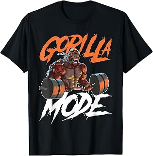 Gorilla Mode Gym Beast Workout Weights Lifting Power - Gift T-Shirt
