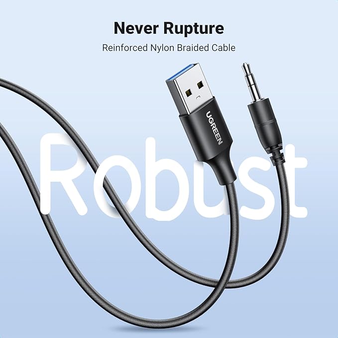 Adaptador Bluetooth 5.4 para Coche con Cable Trenzado miniatura 7