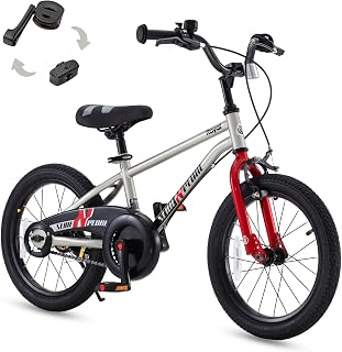 RoyalBaby EZ Kids Bike,Balance and Pedal Bicycle for Boys & Girls Beginner,14 16 18 Inch Toddlers to Big Kids 3-9 Years