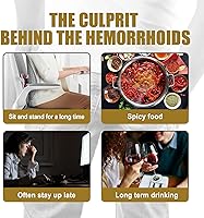 Vista 6 de Chinese Herbal Hemorrhoid Ointment - 3 Pack, Natural Itching & Burning Relief Hemorrhoidal Cream with Sophora, Phellodendron, Cnidium External