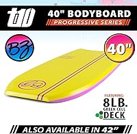 Vista 2 de BZ BodyBoards - T-10 Progressive Series Bodyboard - HDPE Slick - Crescent Tail - Núcleo PHUZION - Cubierta de 8 libras