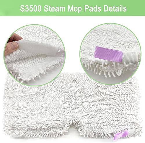 Miniatura 3 de Almohadillas de repuesto para trapeador de vapor para Shark S3500 Series S3501 S3601 S3550 S3901 SE450 S3801CO S2901 S3601D S2902 Series