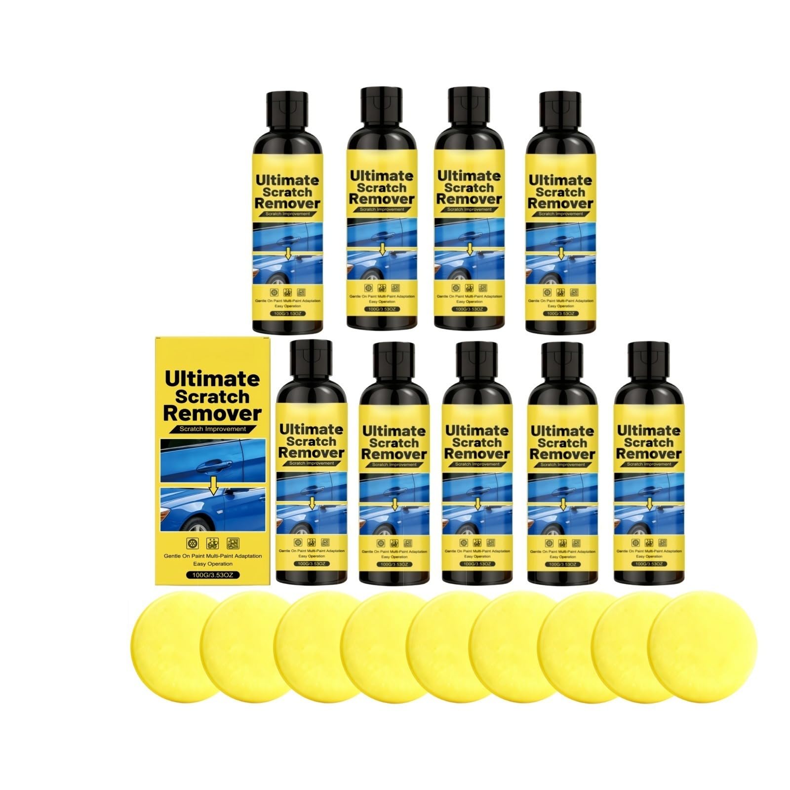 Efface Rayure Profonde Voiture, Produit Efface Rayure Voitures Car Scratch Remover Avec Eponge