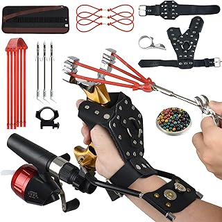 Slingshot,Wrist Support Rocket Fishing and Hunting,Dual Purpose Slingshot for Hunting Hand