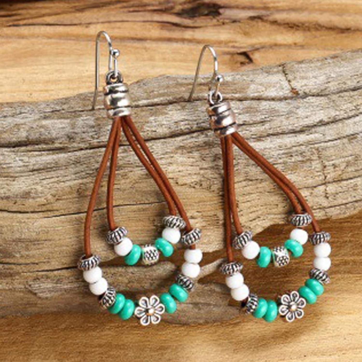 Western Earrings for Women Bohemian Turquoise Dangle Country Concert Fashion Western Jewelry Accessories - Image 7
