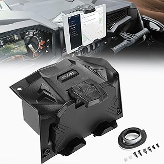 KEMIMOTO Electric Device Tablet Holder GPS Mount Phone Mount Storage Box Compatible with 2019-2023 Polaris RZR XP Turbo RZR XP 1000 Tablet Holder Mount