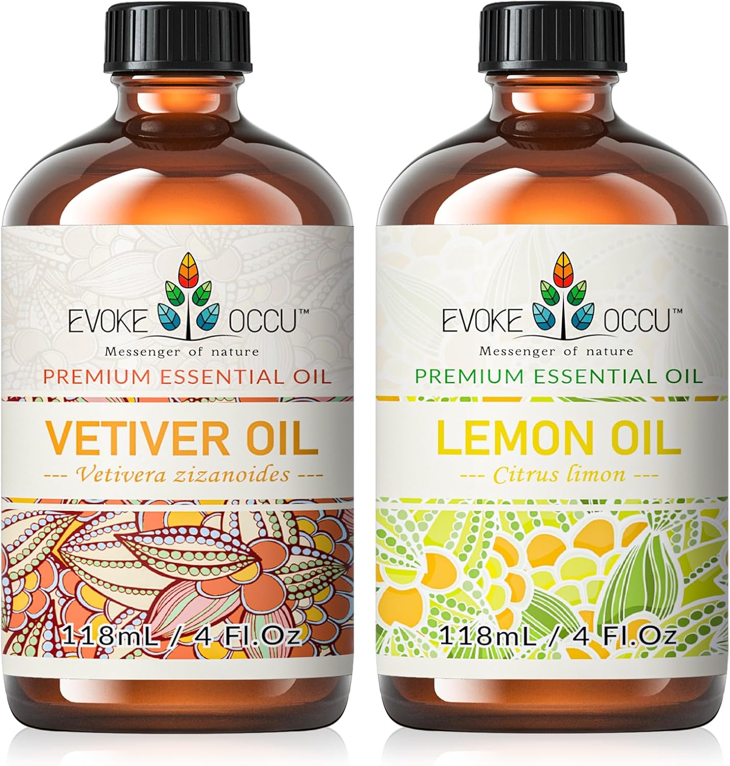 EVOKE OCCU Vetiver Essential Oil and Lemon Essential Oil - 4 Fl Oz