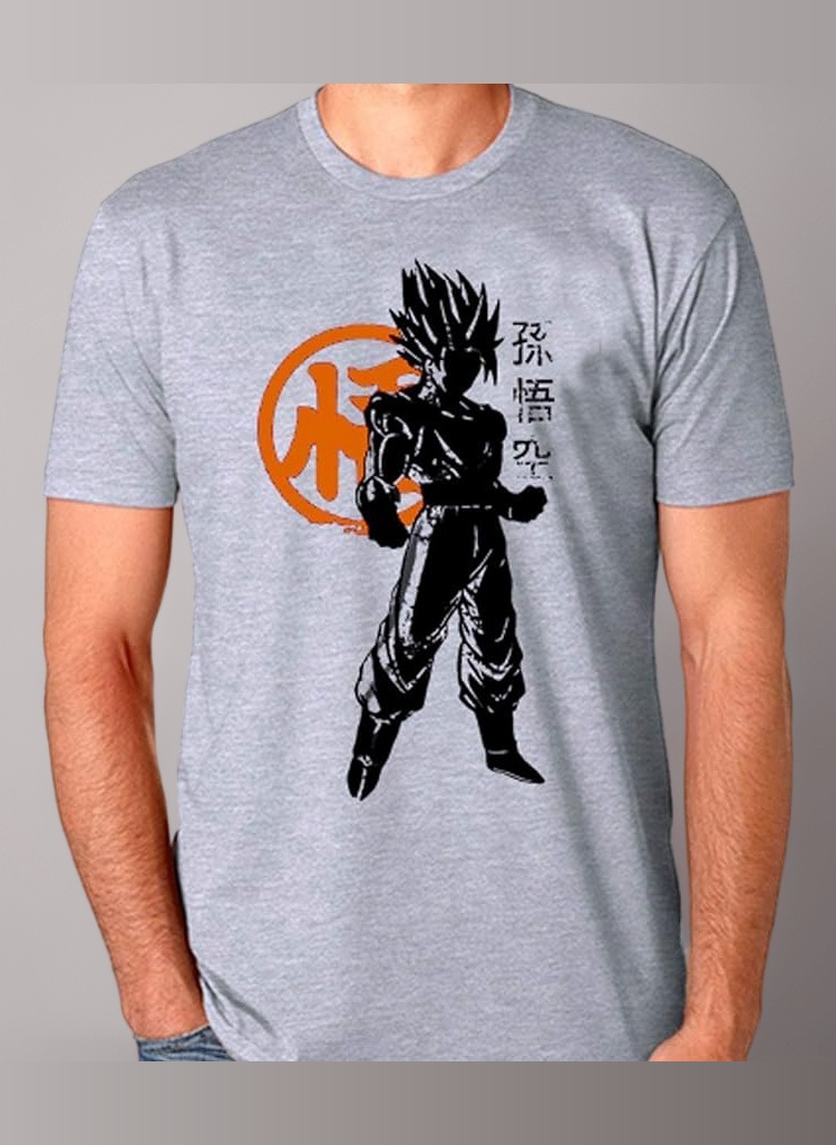 Goku Warrior Grey T Shirt - Dragon Ball Z Men's T-Shirt