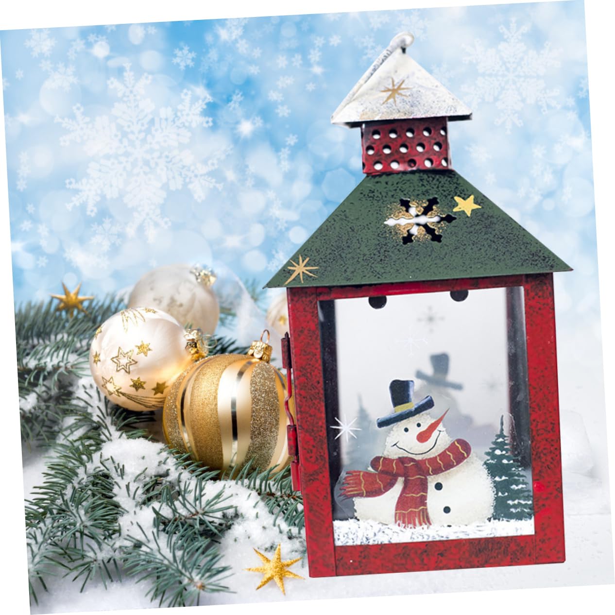 ULDIGI Candle Holder Lantern Outdoor Lantern Candle Lantern Decor Outdoor Candle Lantern Christmas Lantern para De Mujer Interior Astetic Room Decor Candlesticks Ornaments Windshield Red