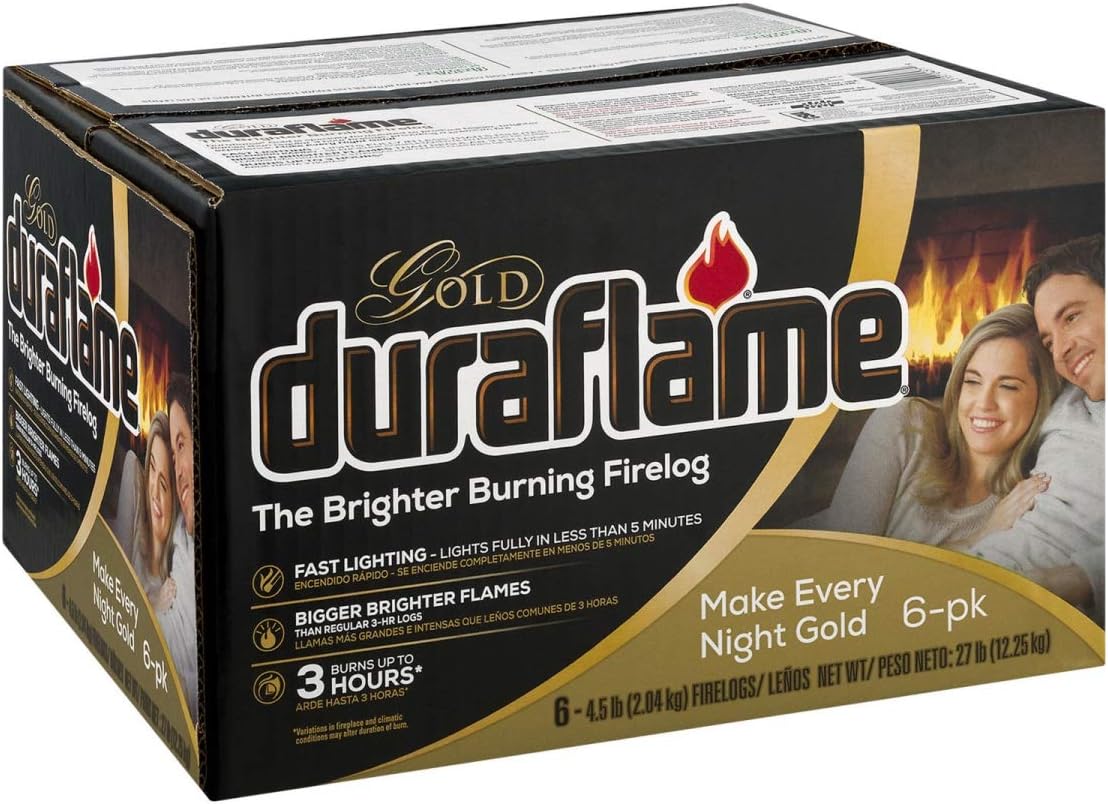 Cowboy 252803 4.5 lbs Gold Fire Log - Pack of 6