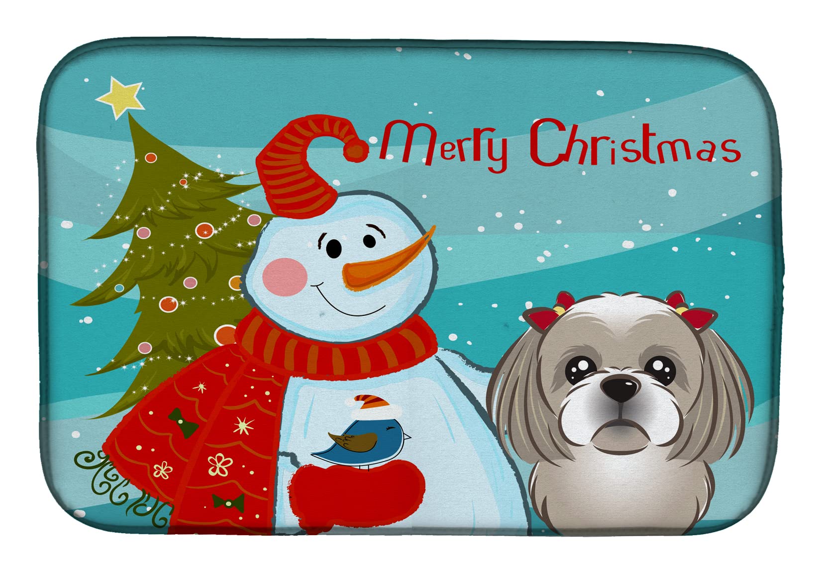 Tapis égouttoir Shih Tzu BB1870DDM, l'idée cadeau pour propriétaire de chien
