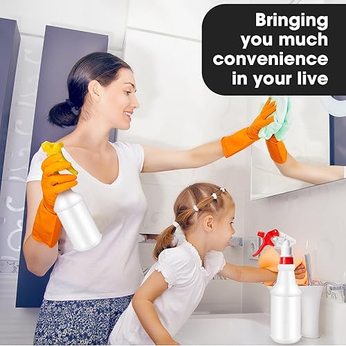 Miniatura 5 de Eccliy 12 botellas de plástico de 16 onzas, a prueba de fugas, vacías y reutilizables para limpieza, agua, detalles de automóviles o baño y cocina,