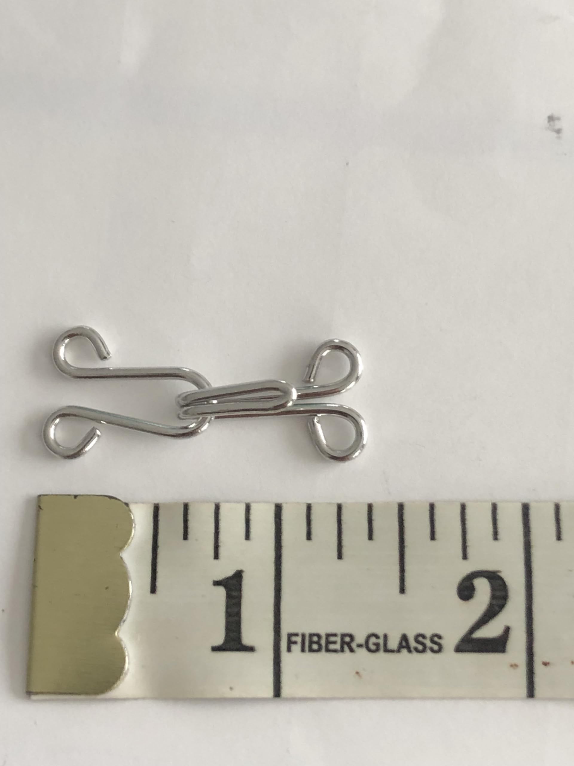 4 x Large Silver Metal Rustproof Hooks & Eye Sewing Closure for Fur Coat Jacket Cape Stole Bracelet Jewelry Books Crafts and More