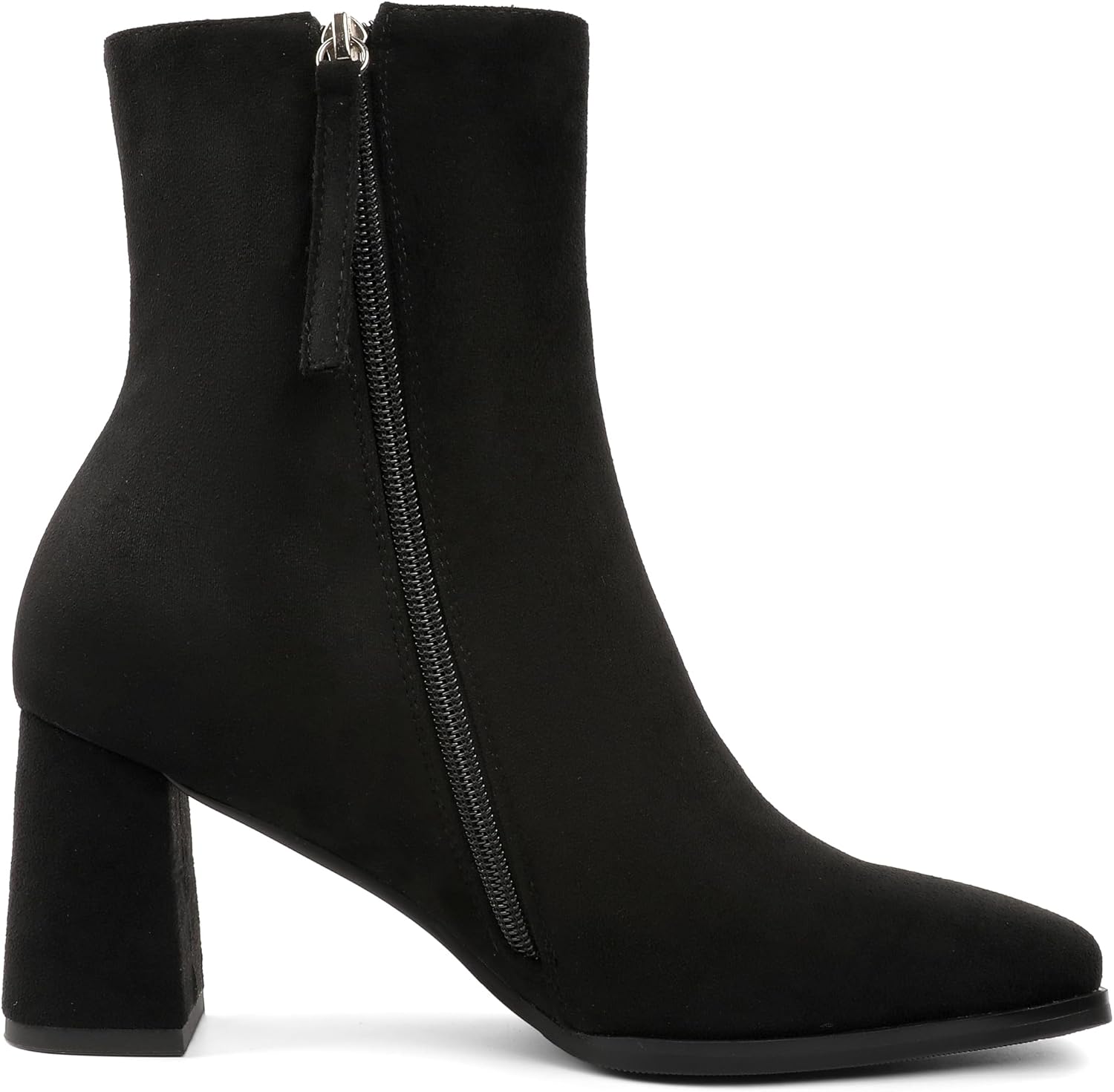 Joseywade Womens Ankle Boots Chunky Heel Boots Ankle Booties Square Toe 3 Inch Side Zip Boots Fall Shoes US Size 5-13 - Image 7