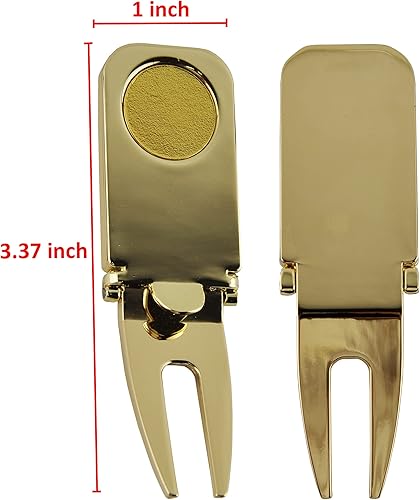 Miniatura 6 de Soporte para puros, herramienta magnética de reparación de divot de golf y marcador de bola, herramienta de accesorio de golf 3 en 1, regalo para