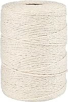 Vista 7 de G2PLUS Cuerda de algodón blanco, 1MM 656 pies de hilo de algodón para panaderos para atar carne, asar, salchichas, pavo, carniceros (blanco claro)