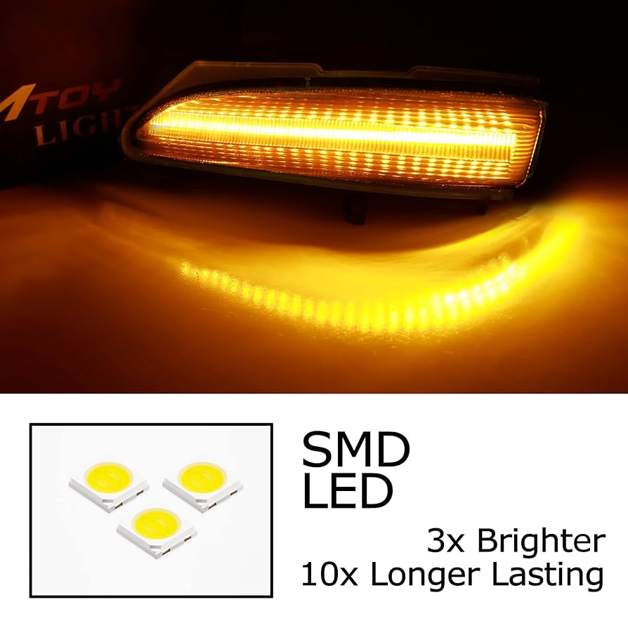 Amazon.com: iJDMTOY Smoked Lens Dynamic Sequential Blink